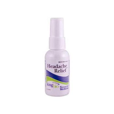 King Bio - Headache Relief Oral Spray Homeopathic Natural Medicine - 2 fl. oz.