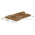 thumbnail image 3 of Indoor Outdoor Chair Cushions with Back, Pillows, Ties, WITHOUT SWING, Tan, 3 of 10