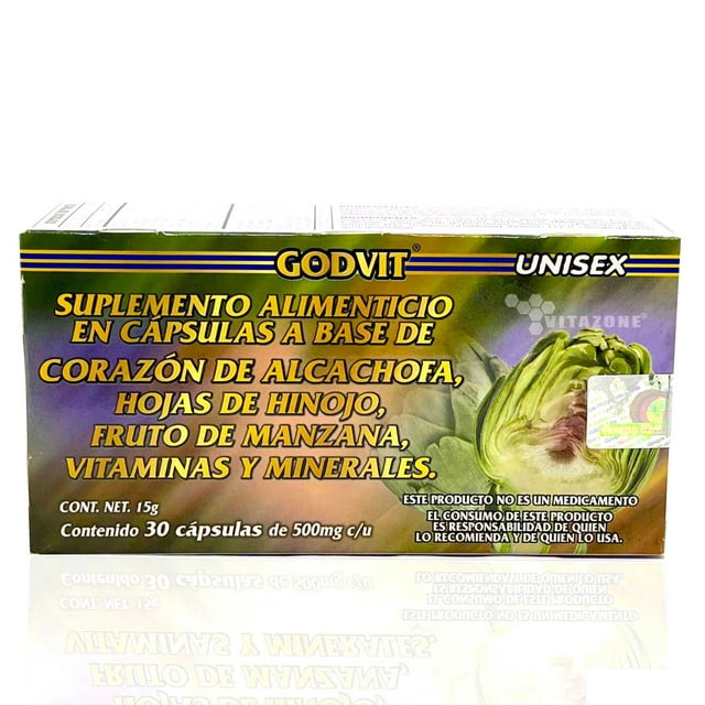 Alcachofa 30 cápsulas Hinojo Manzana Godvit