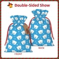 thumbnail image 2 of Naloa Cute Polar Bear Drawstring Christmas Bags, 3D Xmas Gift Bags, Christmas Wrapping Bags, Xmas Goodie Bags, Treat Pouch Bags, Party Favor Bags-, 2 of 9