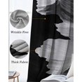 thumbnail image 3 of White Ocean Blackout Curtains for Bedroom Living Room Darkening Curtains 84 Inch Length 2 Panels Set Black Beach Coastal Modern Minimalist Window Curtain Window Treatment Grommet Drapes 52"x84", 3 of 9