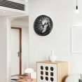thumbnail image 6 of Indoor 12' Voice-Activated Luminous Decoration Wall Clock With LED Night Light Sun's Rays Extending, 6 of 8