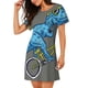 thumbnail image 2 of Disketp Fun Riding Dinosaur para Camisón Corto de Manga Corta para Mujeres, Camisón Cómodo con Escote Redondo, Bonito y Confortable, 2 of 6