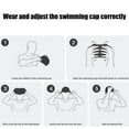 thumbnail image 5 of Silicone Swim Cap, Waterproof Hair Cover, Stretchy Fit, Universal Size, For Divers, Swimmers, Beach Activities, High-Tech Material, UV Protection, Sports Gear, Fashion Accessory, Hair Care\, Acppild, 5 of 9