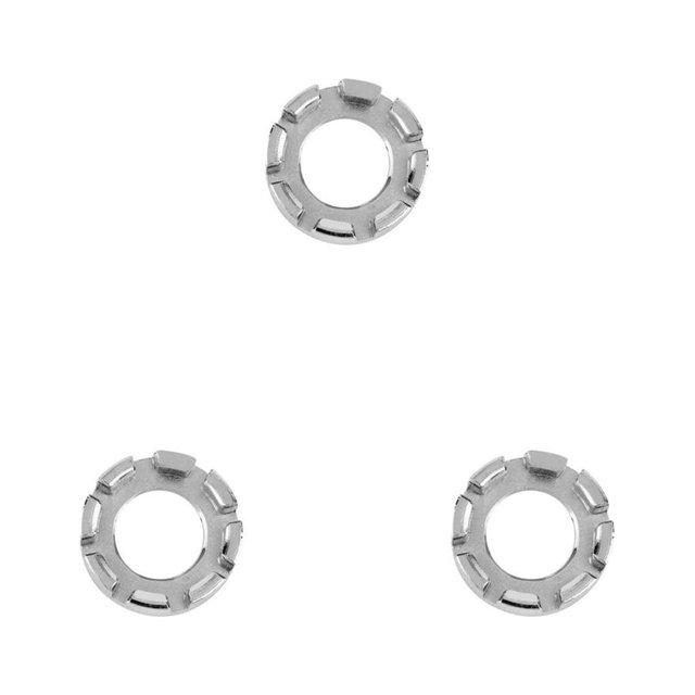 Llave de pezón de radios de bicicleta sweethay ajustador de llanta de rueda plata 4x4x1.1cm