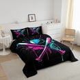 thumbnail image 3 of Erosebridal Watercolor Baseball Comforter Sets Full Size , Sports Theme Down Comforter, Reversible 3pcs, 3 of 7