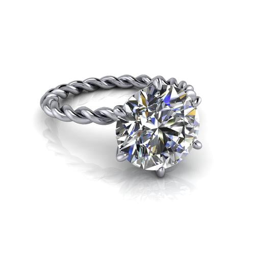 5.00 Ct Brilliant Round Cut Diamond Bridal Rings Solid 950 Platinum