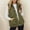 Army Green, variant on Casual Lapel Collar Sleeveless Zipper Womens Vests Outerwear Comfy Button Fall Winter Thermal Padded Jackets with Pockets,Coffee,L