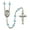 Aqua, variant on St. Isaac Jogues Catholic Rosary Beads for Men Women, Made in USA Metal Type: Silver Plate, Catholic Sacramental/Devotion: St. Isaac Jogues, Color: Sapphire