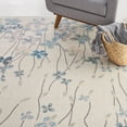 thumbnail image 2 of Nourison Tranquil Floral Ivory 8'10" x 11'10" Area Rug, (9x12), 2 of 9