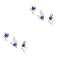 thumbnail image 2 of Minnieouse 3 uds manguito de nariz africano resistente al desgaste anillos de nariz falsos Clip no perforante Piercings artificiales de alta Plata 2Conjunto, 2 of 6