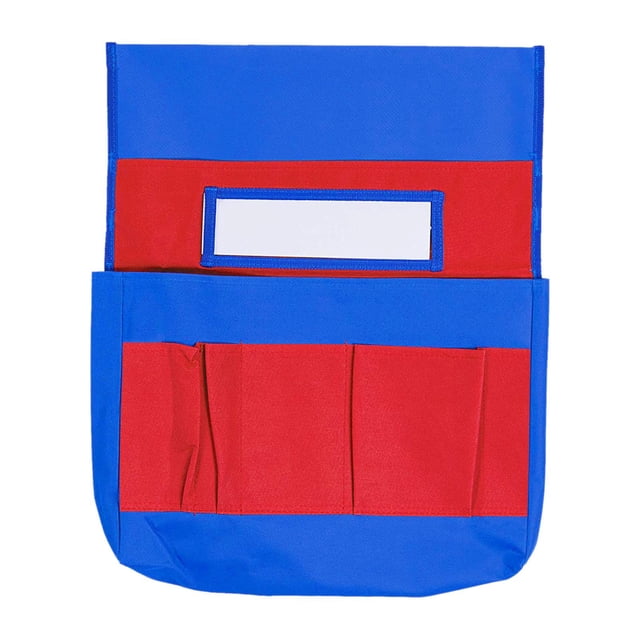Bolsillo para respaldo de silla Bolsa para silla Organizador para respaldo de silla Bolsillo para respaldo de asiento escolar para Rojo Azul