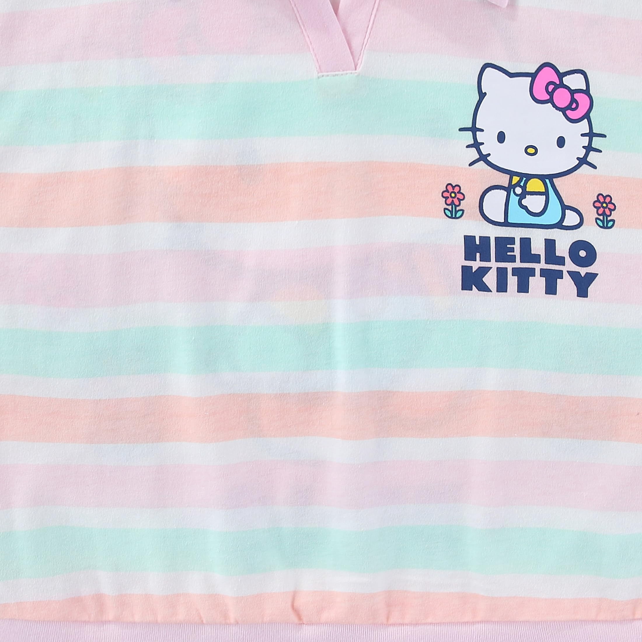 Hello Kitty Sanrio Short Sleeve Polo Shirt and Skirt Set (Girls), 2 Piece Set, Sizes 4-10