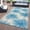BLUE, variant on World Rug Gallery Floral Tropical Reversible Recycled Plastic Outdoor Picnic Mat, Camping Rug, RV Rug - BLUE 5'x7'