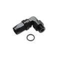 thumbnail image 1 of Vibrant Performance 24908 Hose End Fitting Fabrication Components -10AN Hose; 7/8-14 Inch Male Thread; 90 Degree; Anodized; Black; Aluminum; Single, 1 of 4