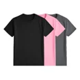 thumbnail image 1 of Pack 3 Playeras Deportivas Mujer Cuello Redondo,Black Pink Grey,XL, 1 of 7