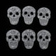 thumbnail image 2 of 6 unids / surtido de hierro o de apliquejunto de s de de imitación de cristal de de Soledad Parche de cabeza de calavera de diamantes de imitación, 2 of 7