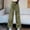 Army Green, variant on lulshou Women's Cargo Pants Solid Color Fashion Casual Wide Leg Pants Mid Waist with Pockets Cargo Pants Work Pants