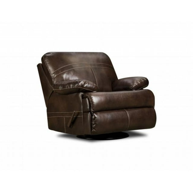 United Furniture Industries 5098116 Miracle Saddle Bonded Leather Swivel Glider Recliner