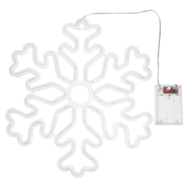 Shisuyan 1Pc Snowflake Lights Projector Decorative Lighting White Plastic Christmas Home Decor