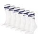 thumbnail image 1 of PUMA Calcetines deportivos unisex, paquete de 6 - Crew Heritage, tenis, suela de rizo, rayas Blanco/Azul 35-38, 1 of 3