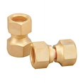 thumbnail image 2 of Minimprover 2 PCS Brass 3/8" Female Flare Swivel Adapter, Swivel Nut, Tube Fitting, Valve Connector, 2 of 4