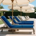 thumbnail image 3 of Zikebtuy 2 Pcs Chaise Lounge Cushions 80x26x5 inch Thick Waterproof Outdoor Furniture Cushions with Removable Cover Beige, 3 of 10