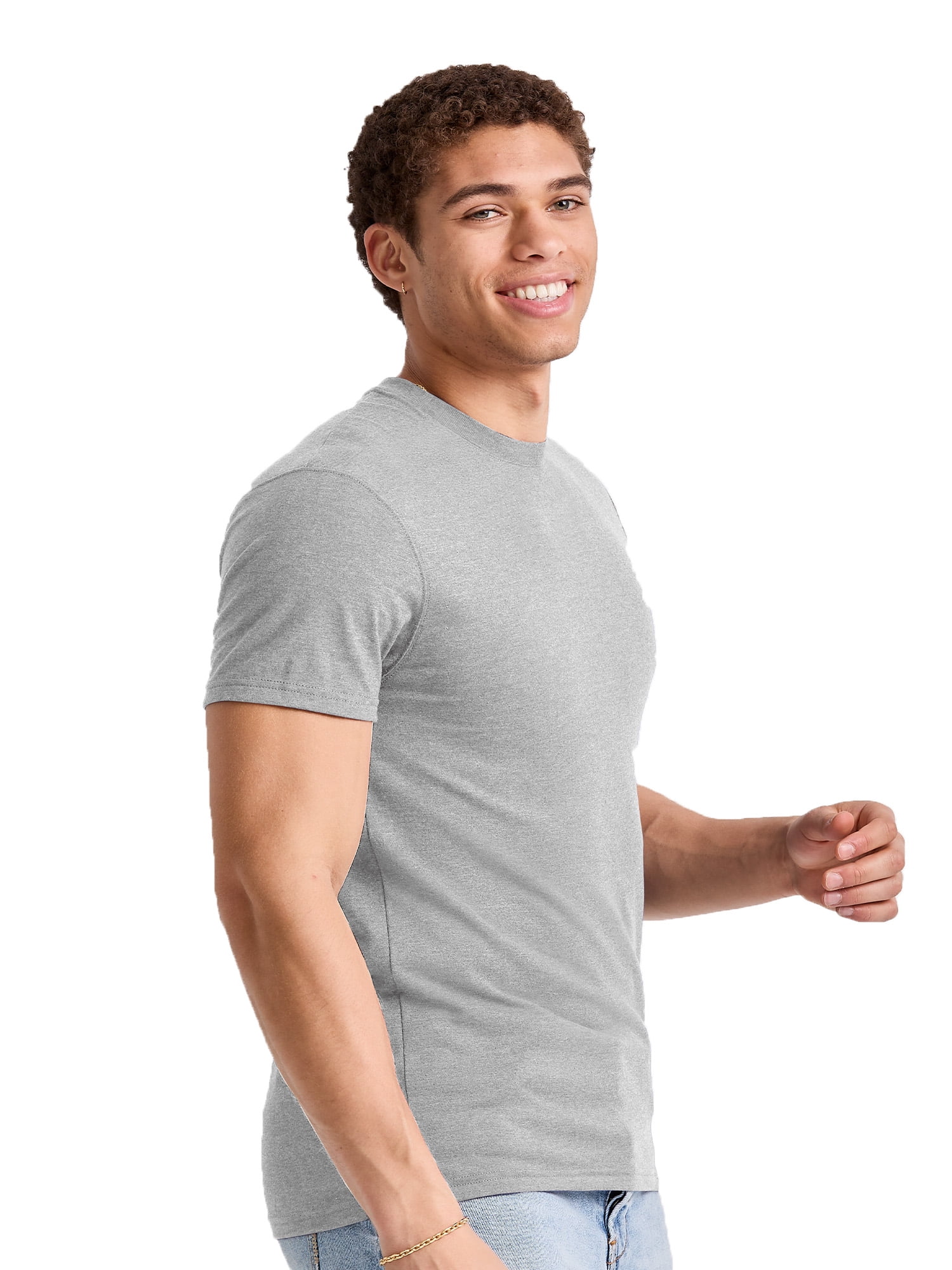 Hanes Originals Men's Lightweight Cotton Short Sleeve Crewneck T-Shirt, Sizes S-3XL