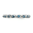 thumbnail image 4 of Blue Topaz Sterling Silver Ring, 4 of 5