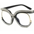 thumbnail image 4 of Crystal Clear Rhinestone Bling Glasses | Trendy Eyewear Fashion Frames for a Stylish Look, 4 of 4