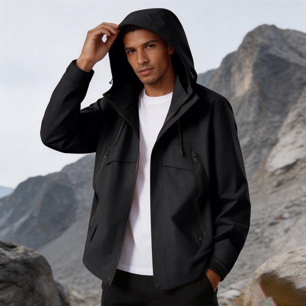 on whether jacket Mサイズ Zynoxe Plus Size Windbreaker Jackets for Men Lightweight