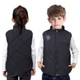 thumbnail image 6 of ZCFZJW Heated Jacket Heated Vest for Kids Boy Girls, Sleeveless Lightweight USB Rechargeable Thick Warm Windproof Full Zip Up Down Jacket, Battery Not Included(Black#18,6-7 Years), 6 of 10
