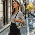 thumbnail image 3 of Kuiaobaty Rooster Flower Print Hobo Purse for Women Lightweight Vegan Leather Shoulder Handbag with Smooth Zipper Vintage Durable Underarm Sling Bag for Travel, 3 of 7