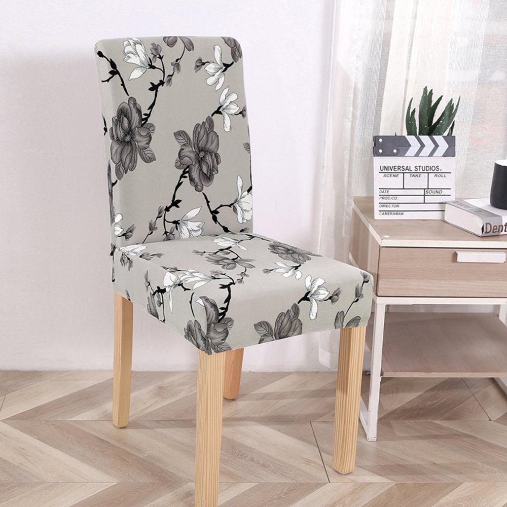 Modern Floral Leaf Stretch Dining Chair Cover Seat Slipcovers Protector