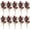Red/White, variant on 6inch Artificial Pine Picks Pack of 10, Flocked Holly Christmas Red/ White Berry Picks Stems, Christmas Picks and Faux Snowy Berries with Pinecones, for DIY Xmas Decoration Floral Arrangements