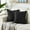 Black, variant on Nmkwnr 2 Pack Decorative Square Throw Pillow Covers Solid Color Cushion Case Soft Velvet Pillow Case for Sofa Bedroom Car Couch, 16 x 16inch