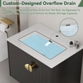 thumbnail image 3 of SUPERFLO One Piece Upflush Toilet For Basement - Macerating Toilet System With 600w Macerator Pump, With 3 Water Inltes For Upflow Toilet & Bathroom & Laundry, 3 of 7