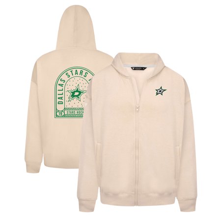 Men s Levelwear Khaki Dallas Stars Uphill Stained Glass Full-Zip Hoodie Jacket