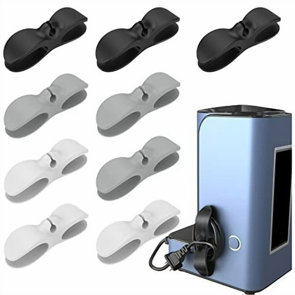 ZYNERY Appliance Cord Organizer, 9 Pcs Adhesive Cord Winders in 3 Colors for Small Appliances Coffee Makers Deep Fryers Juicers