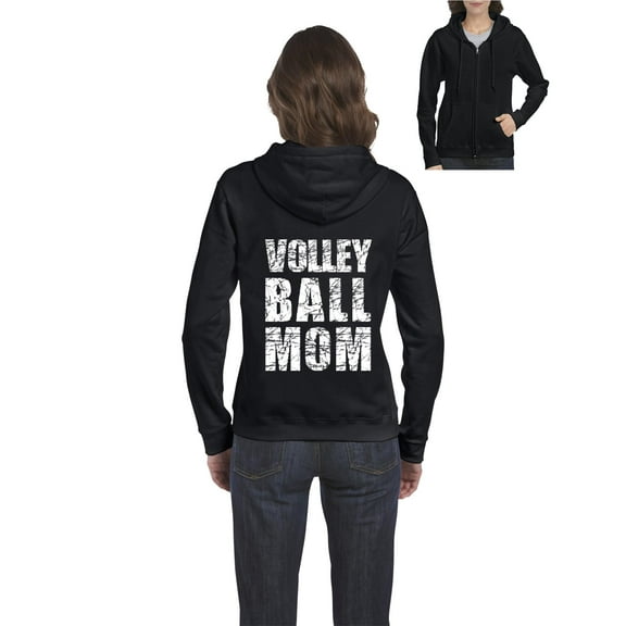 Artix - Women's Sweatshirt Full-Zip Pullover - Volleyball Mom