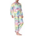 thumbnail image 2 of Fotbe Cute Unicorn Pijama de Hombre con Estampado de Manga Larga, Conjunto de 2 Piezas, Ropa de Dormir Suave y Cómoda con Bolsillos-XX-Large, 2 of 7