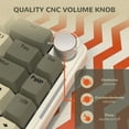 thumbnail image 3 of AKS068 65% Wired Mechanical Gaming Keyboard with Coiled Cable, 68-Key Alice-Layout Mechanical Keyboard, RGB Hot Swappable Red Switches VIA/QMK Programmable Knob Gasket Mount for Win/Mac (Grey), 3 of 9