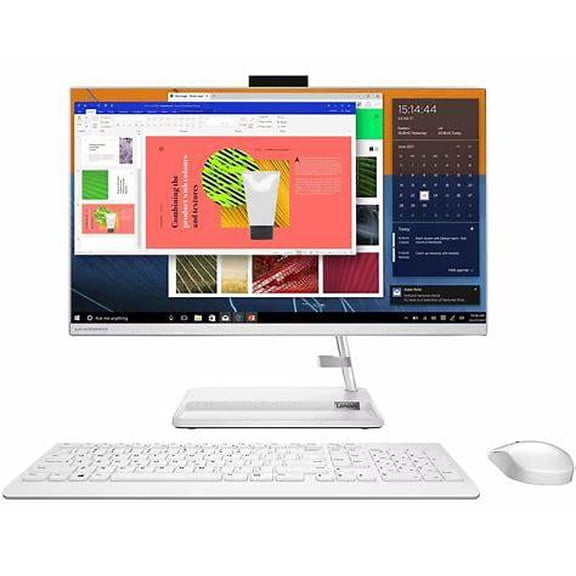 AIO Lenovo ideacentre ryzen 5 7430u 256gb ssd 8gb ddr4 23.8" fhd w11h 24alc6 f0g1014ald