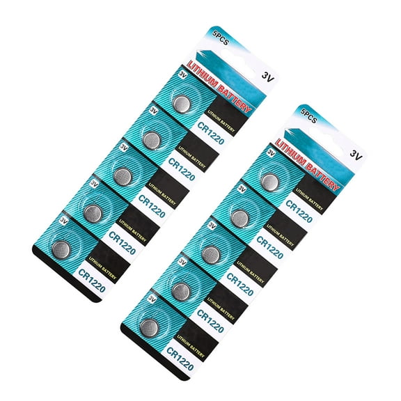 lixuesong 5pcs/10pcs CR1220 Coin Cell Batteries 3V Lithium Button Batteries For Watches, Calculators And Small Electronics