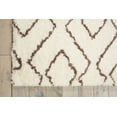 thumbnail image 4 of Nourison Galway Modern Shag Ivory/Chocolate 7'6" x 9'6" Area Rug, (8' x 10'), 4 of 5