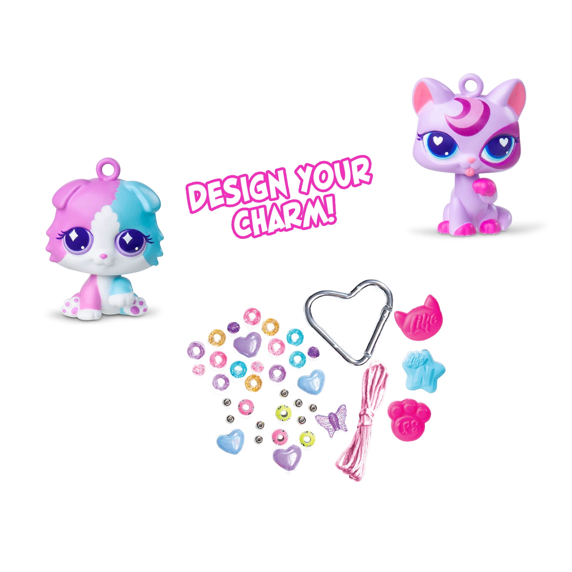 Littlest Pet Shop x like Nastya Besties DIY Bag Charms for Kids Age 4+