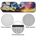 thumbnail image 6 of Uorisanigo Windshield Sun Shade Foldable Sunshade Aluminum Foil Colorful Sunset Palm Tree Sun Visor Shield for 2018-2024 2025 Jeep Wrangler JL / 2020-2024 Jeep Gladiator JT, 6 of 7