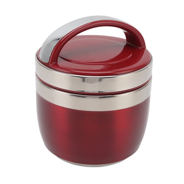 Contenedor de Alimentos Aislado ANGGREK Fiambrera Térmica 1.5L Acero Inoxidable 304