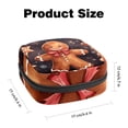 thumbnail image 2 of Gingerbread Man Mini Plush Sanitary Napkin Pouch - Makeup Bag, Period Bags for School, Small Travel Toiletry Bag for Women - 4.7x6.6x6.6 in, 2 of 6