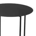 thumbnail image 3 of 22 Inches Round Top Metal Accent Table with Tubular Legs, Black- Saltoro Sherpi, 3 of 5